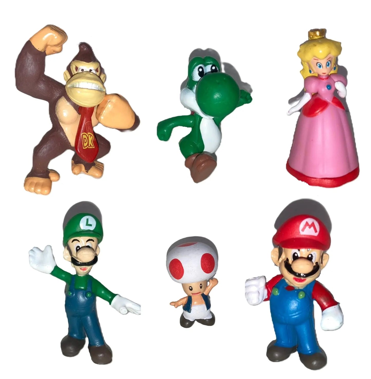 Set De 6 Figuras Super Mario Bros 4-7 Cm