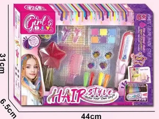 Set Juguete Belleza Con Pintura Para El Pelo Y Accesorios