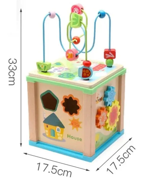 Cubo Didáctico Bebé Juguete De Madera Bebe