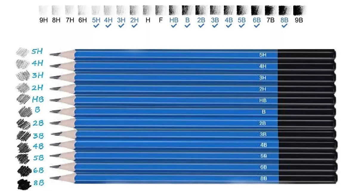 Kit De Dibujo Profesional 32 Piezas Estuche Set Lápices