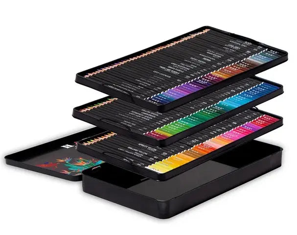 Lapices Colores 120 Arte Profesional Dibujo Caja Metalica