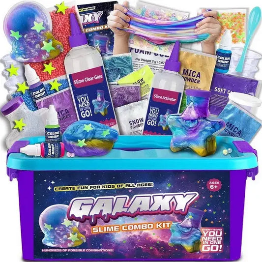 Kit Para Hacer Slime Galaxy Incluye Todos Los Accesorios