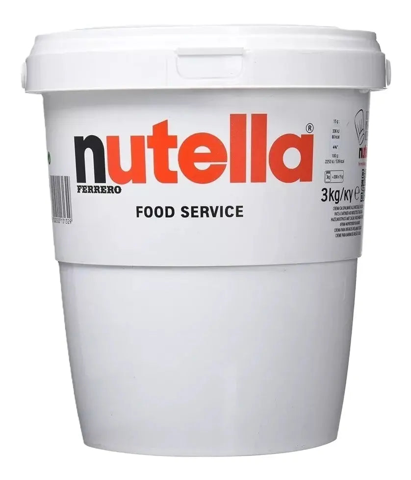 Pack X2 Nutella Balde 3kg Cada Uno Ferrero Food Service