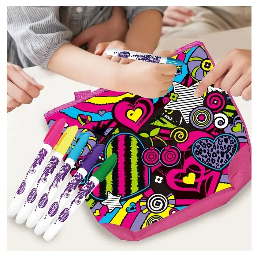 Mochila Cartera Para Pintar Y Decorar Manualidad Diy Niña