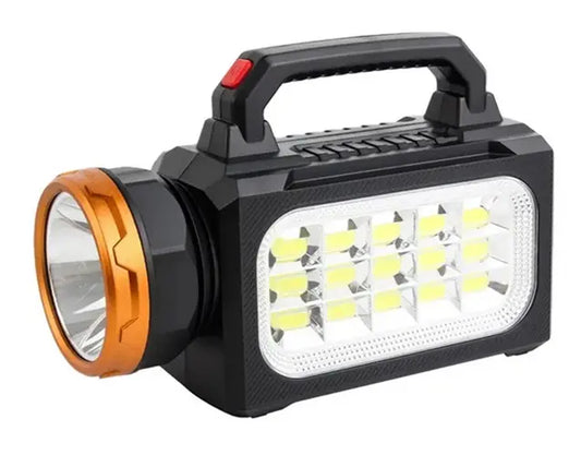 Linterna Solar 3 En 1 Usb Recargable Powerbank Foco Led