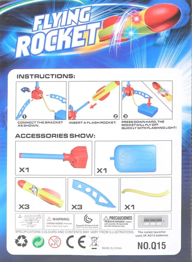 Juguete Lanzador De Cohete Infantil Space Rocket Aire Libre