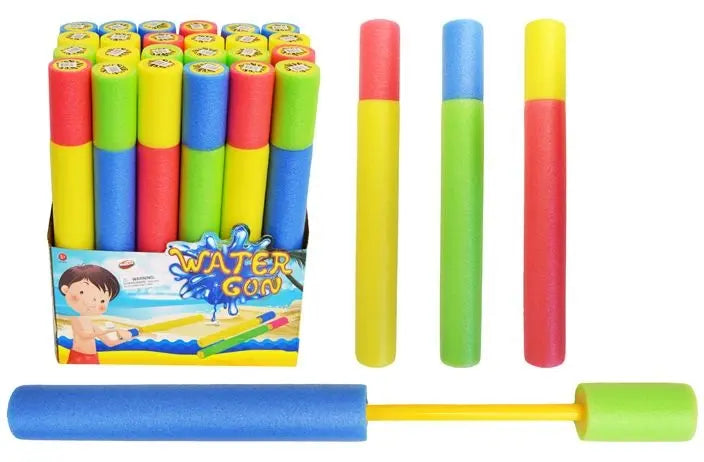 Set 6 Pistolas Lanza Agua Esponja Piscina Verano Juego 45cm