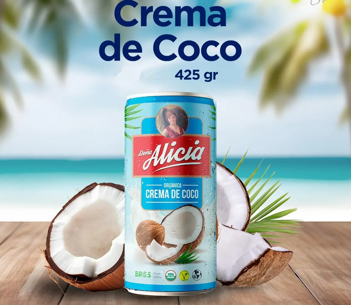 Crema De Coco Doña Alicia 400 Gr C/u Pack 4 Tarros