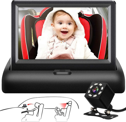 Monitor De Bebé Para El Auto Con Cámara Trasera