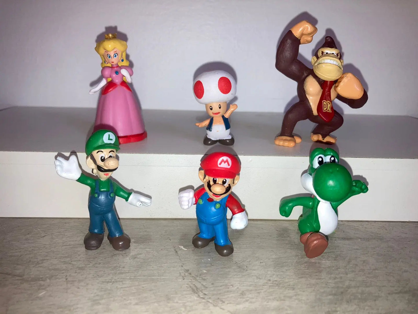 Set De 6 Figuras Super Mario Bros 4-7 Cm