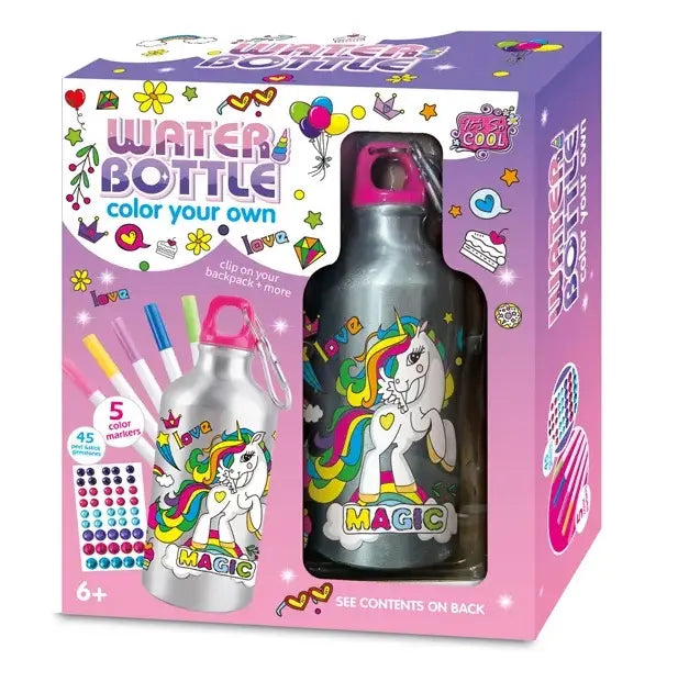 Botella De Agua Unicornio Manualidad Decorar Regalo Niña