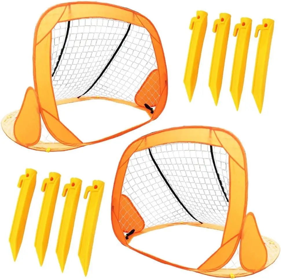 Arcos Futbol Infantil X2 Unidades Autoarmable Pelota Y Bolso