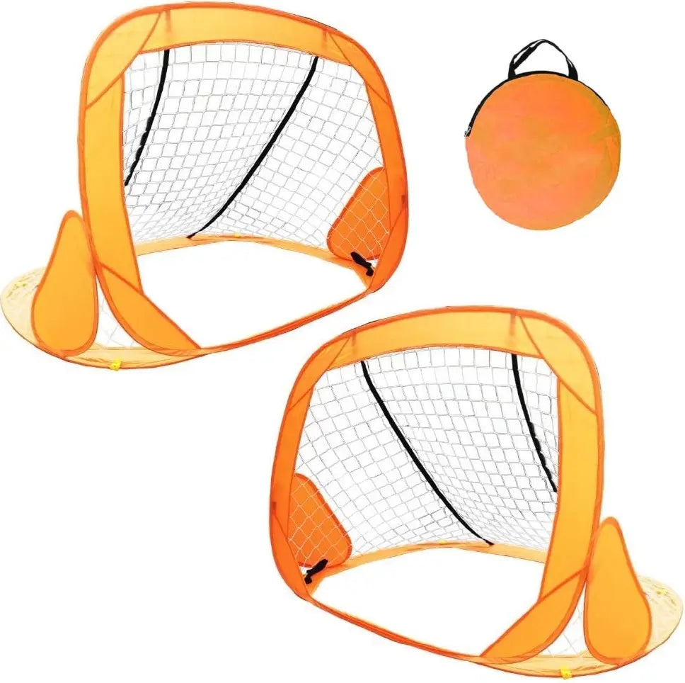 Arcos Futbol Infantil X2 Unidades Autoarmable Pelota Y Bolso