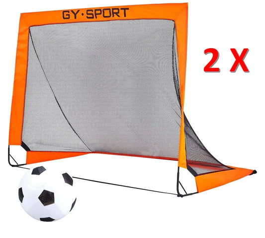 Arcos Futbol Infantil X 2 Unidades Plegable Con Pelotas