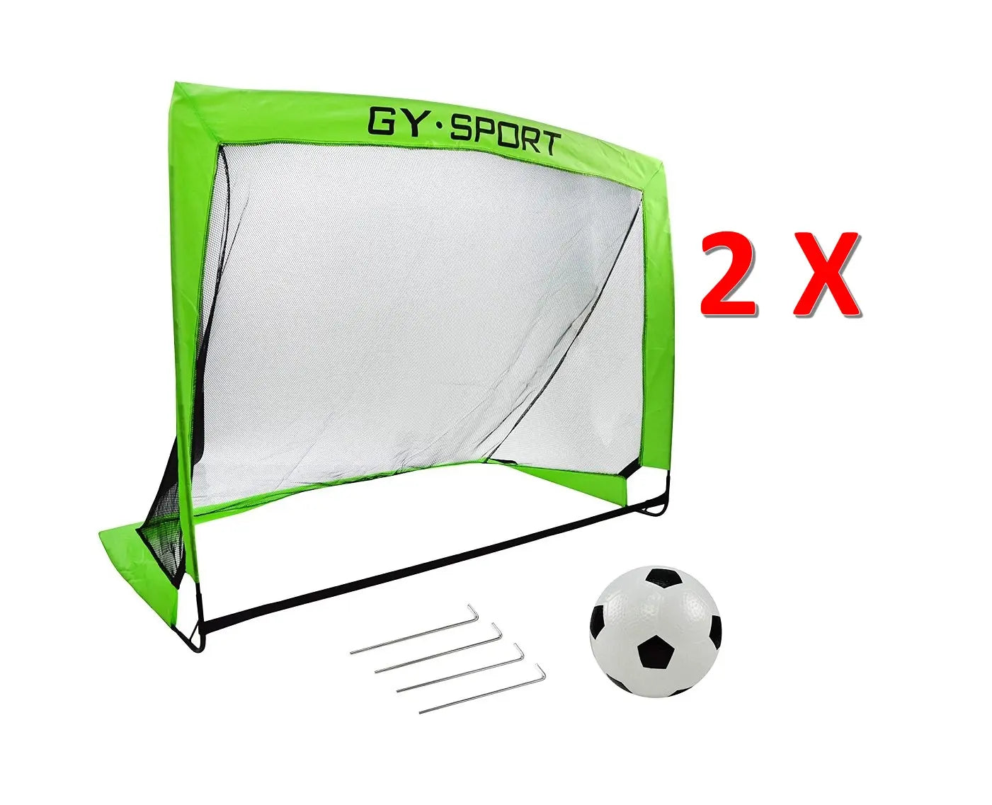 Arcos Futbol Infantil X 2 Unidades Plegable Con Pelotas