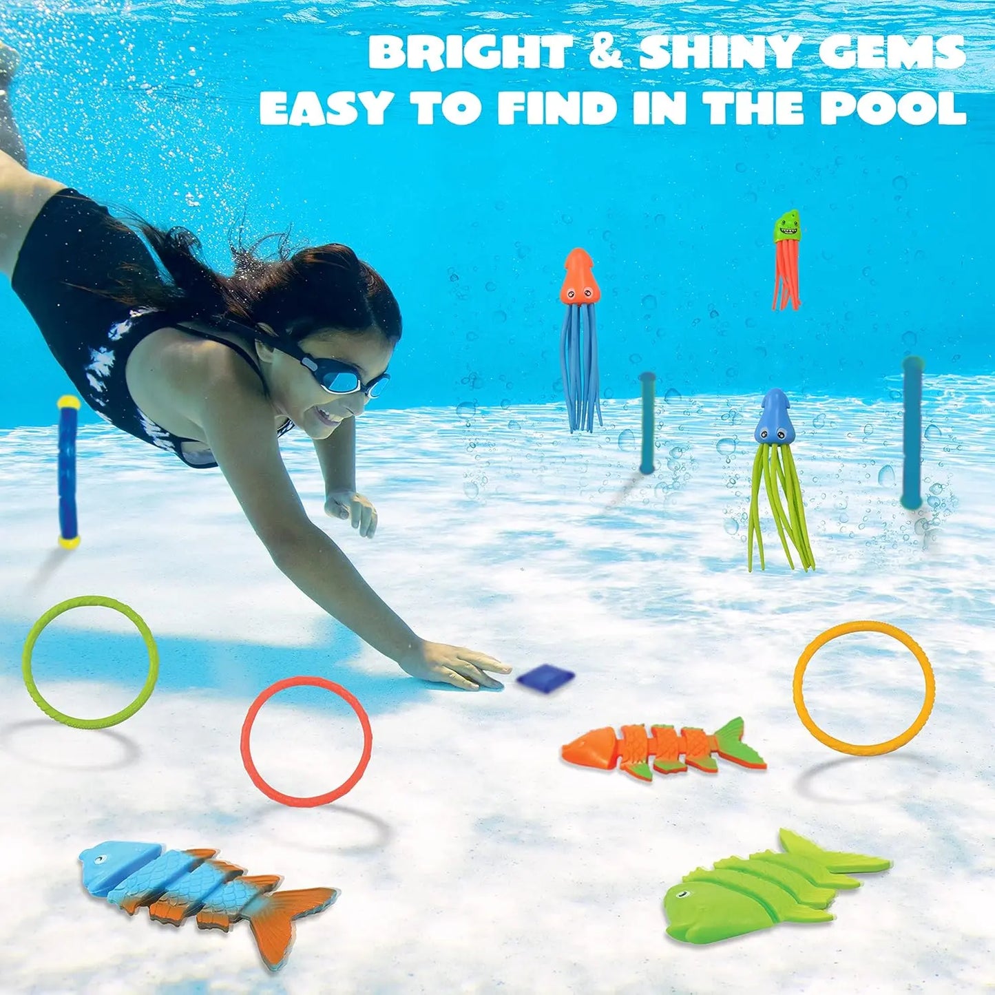 Juego De Buceo Deluxe Para Piscina Mix Diferentes Modelos