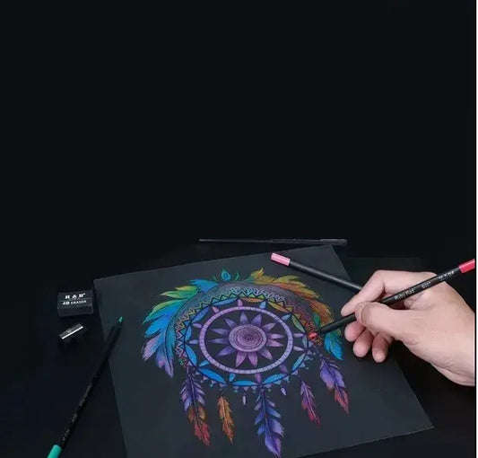 Lápices Soft Profesionales Set 24 Colores + Croquera Negra