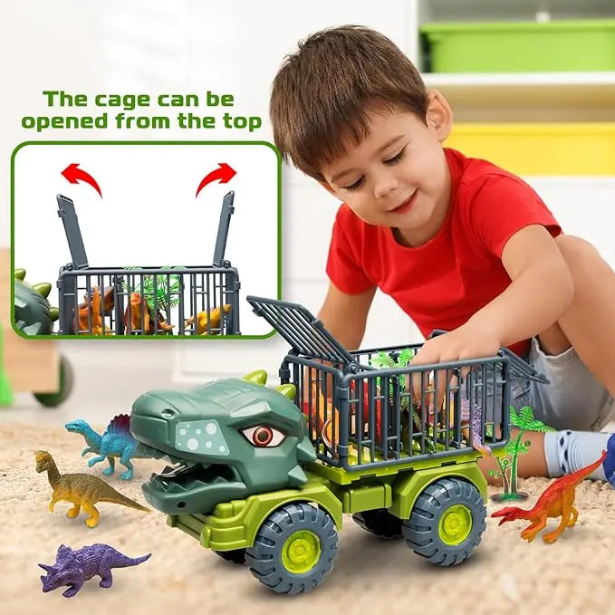 Camion Dinosaurio Transporte Triceratops Juguete Niños