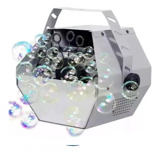 Maquina De Burbuja Portatil 60w Burbujas Fiesta + 2 Liquidos