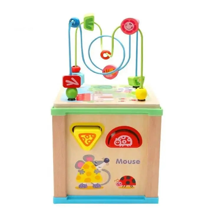 Cubo Didáctico Bebé Juguete De Madera Bebe