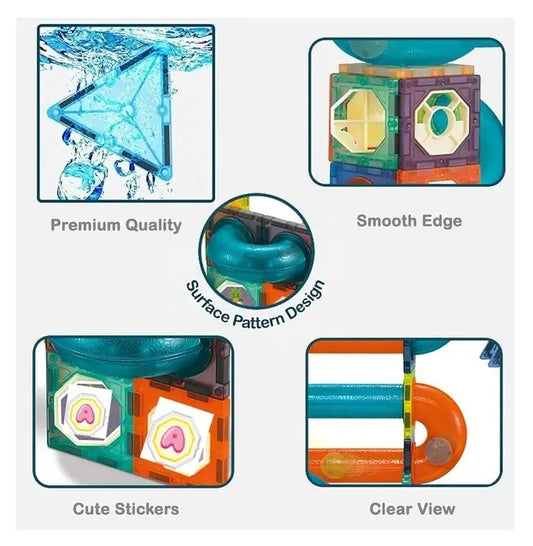 Bloques De Construcción Magnéticos Luminoso 178 Pcs Iman