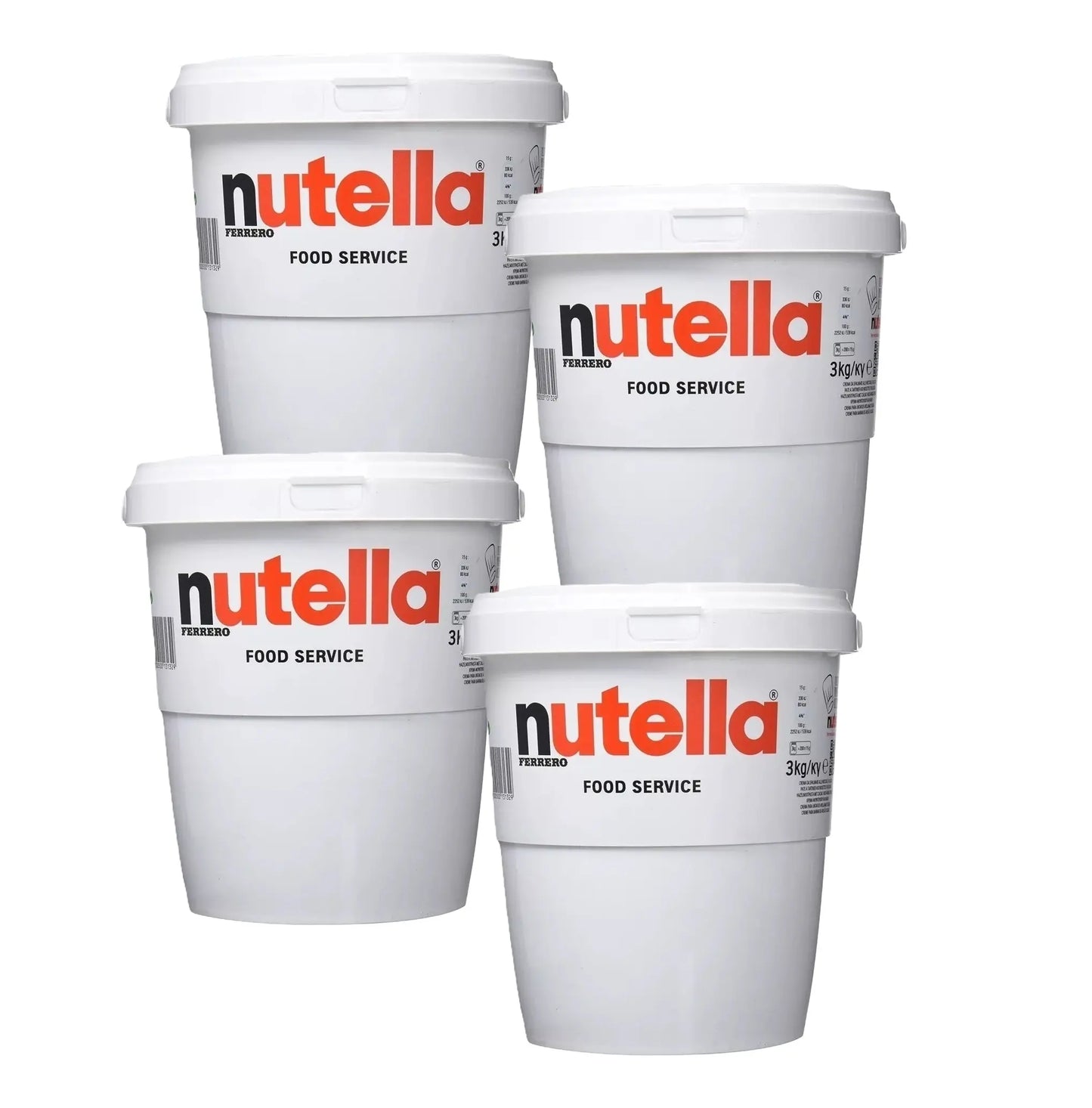 Nutella Por Mayor 4 Baldes De 3kg