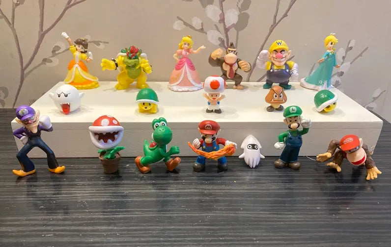 Set De 18 Figuras Super Mario Bros 5-7 Cm