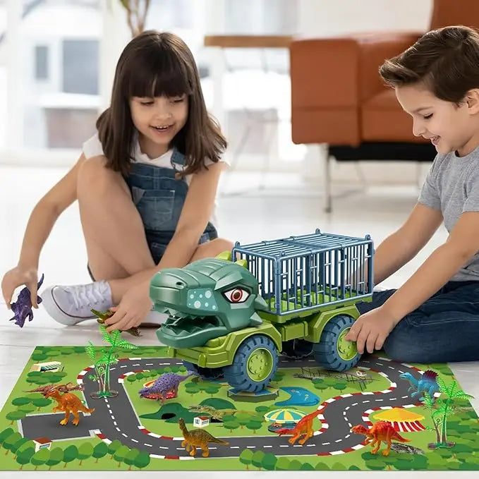 Camion Dinosaurio Transporte Triceratops Juguete Niños