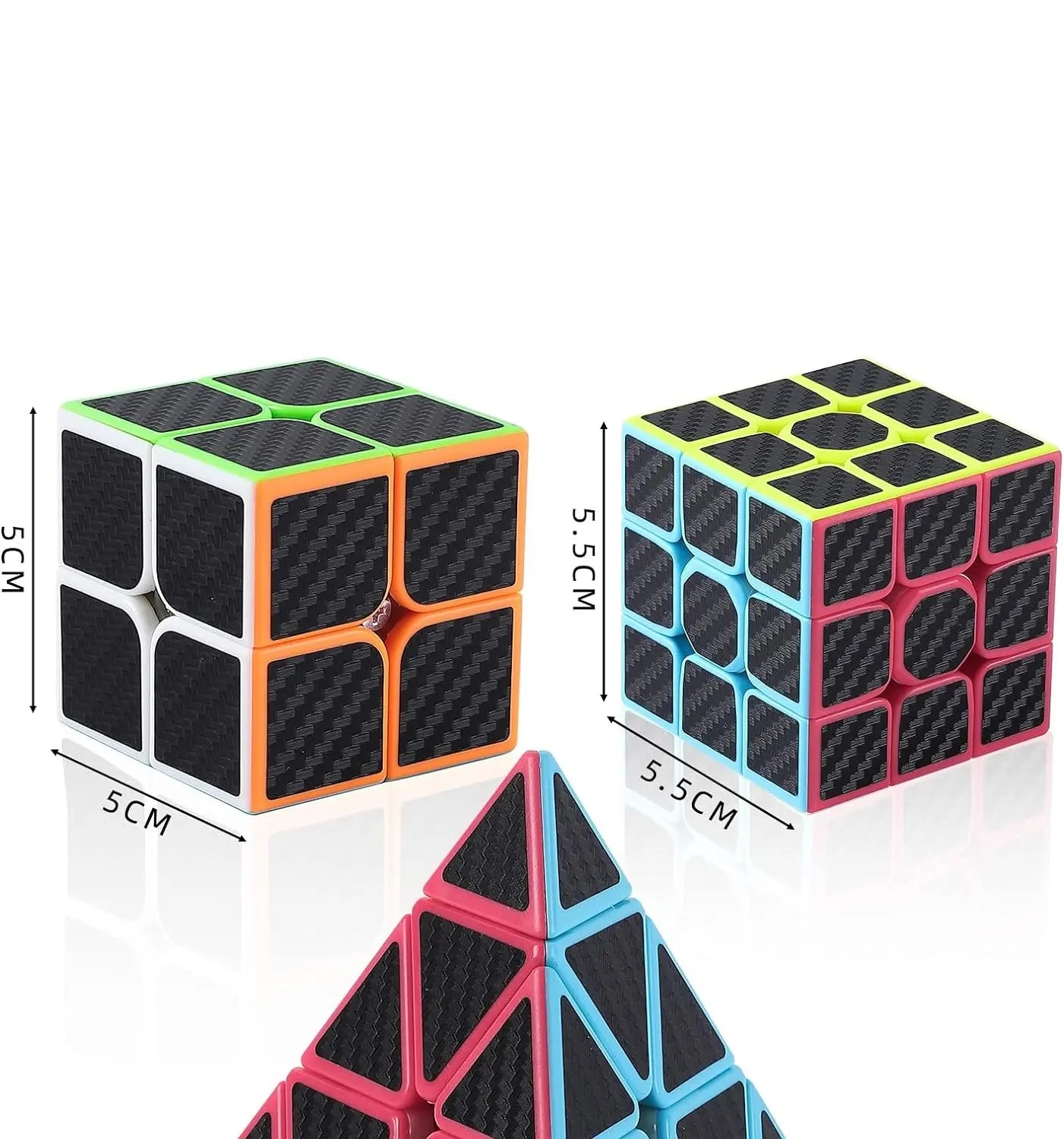 Cubo Rubik Set 3 Cubos Diferentes; Pirámide, 3x3 Y 2x2