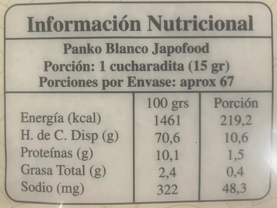 Panko Blanco 1 Kg Japofood