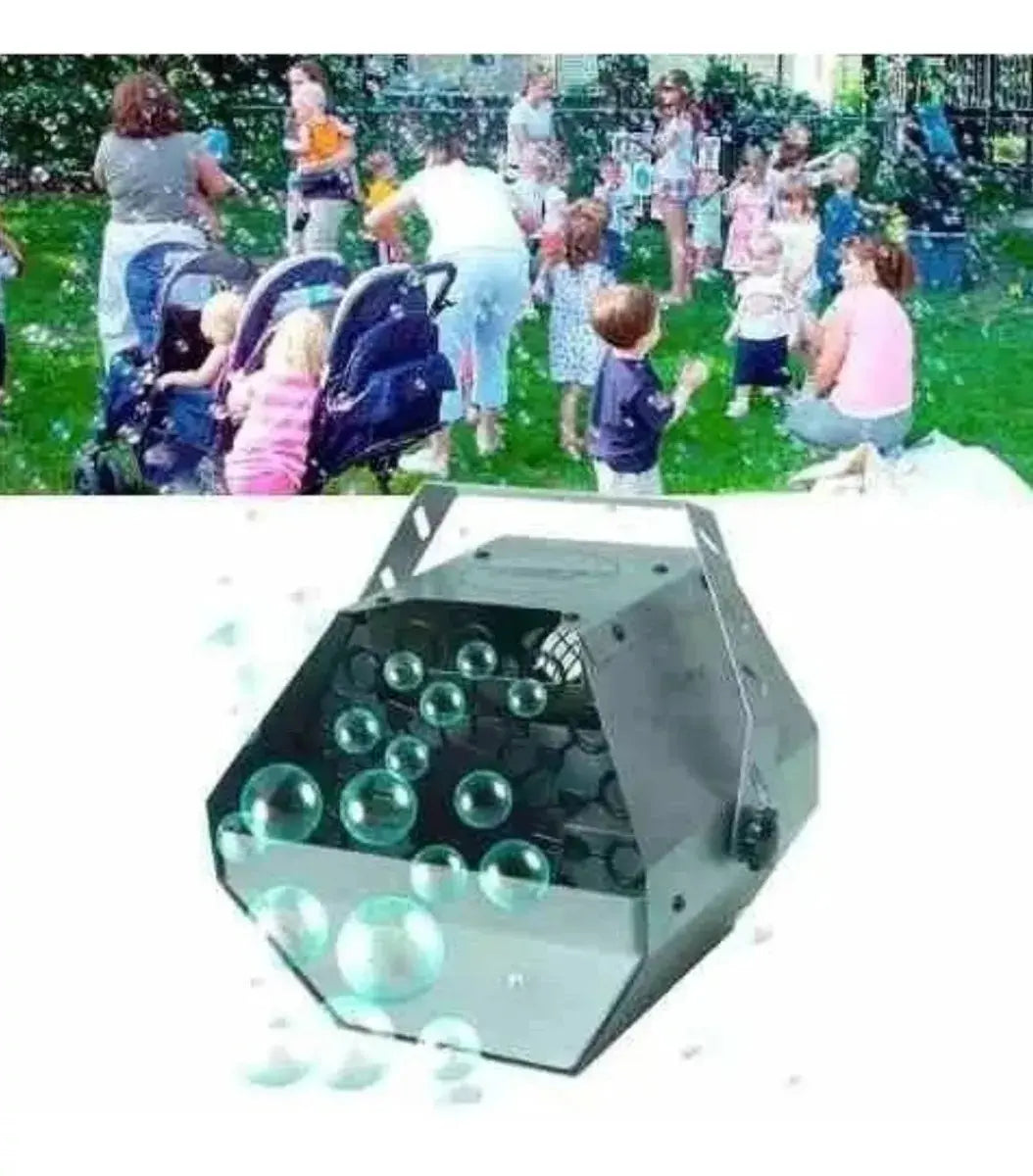 Maquina De Burbuja Portatil 60w Burbujas Fiesta + 2 Liquidos