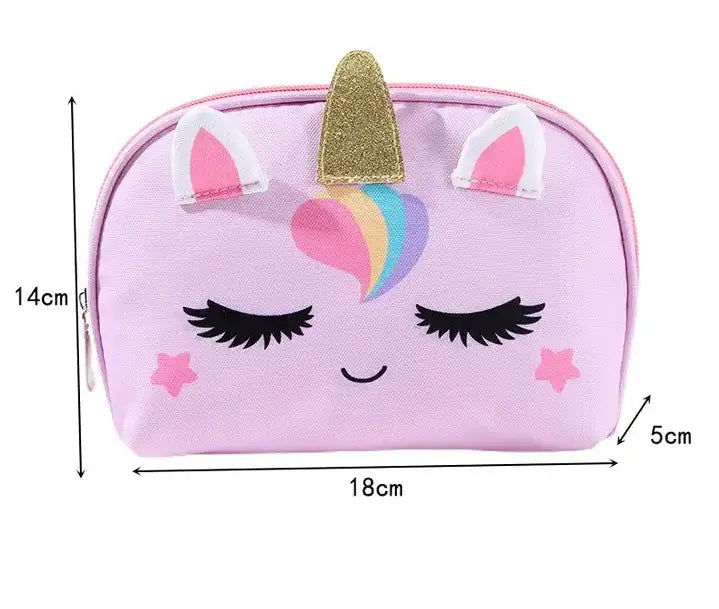 Estuche Unicornio Kawaii Escolar Con Lápices Y Accesorios