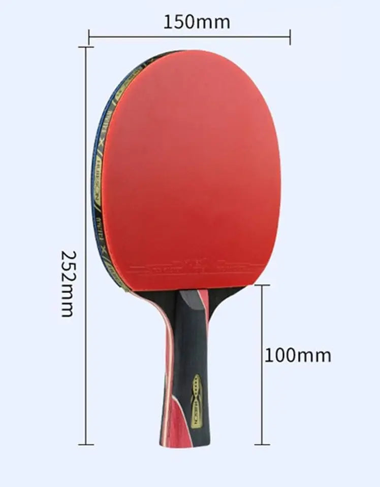Paleta De Ping Pong 5 Estrellas Hueison Profesional Carbono