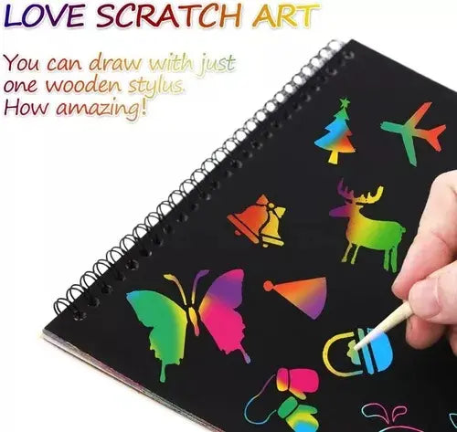 Pack 2 Libretas Mágicas De Dibujo Skratch Book