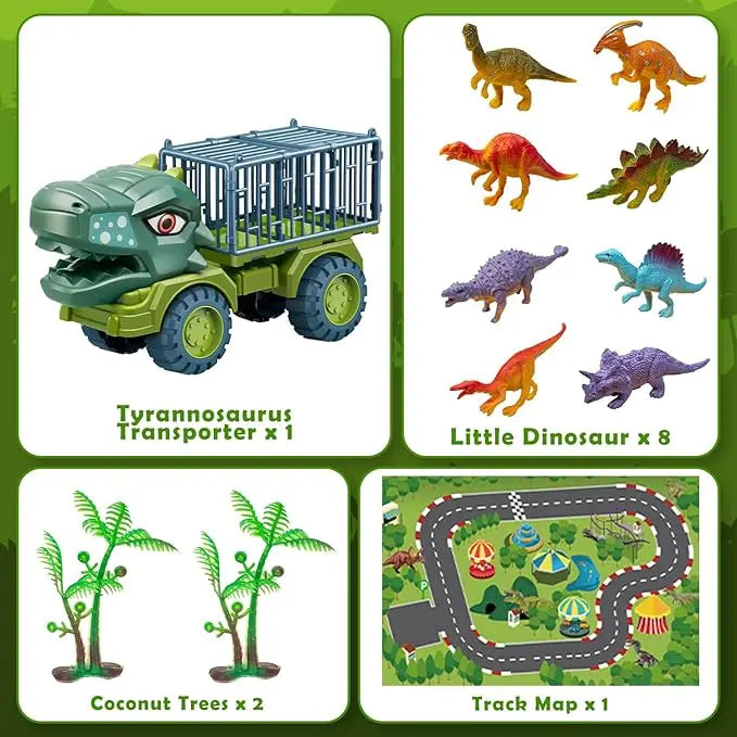 Camion Dinosaurio Transporte Triceratops Juguete Niños