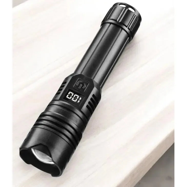 Linterna Táctica Led Brillante Recargable Tipo Usb-c Zoom
