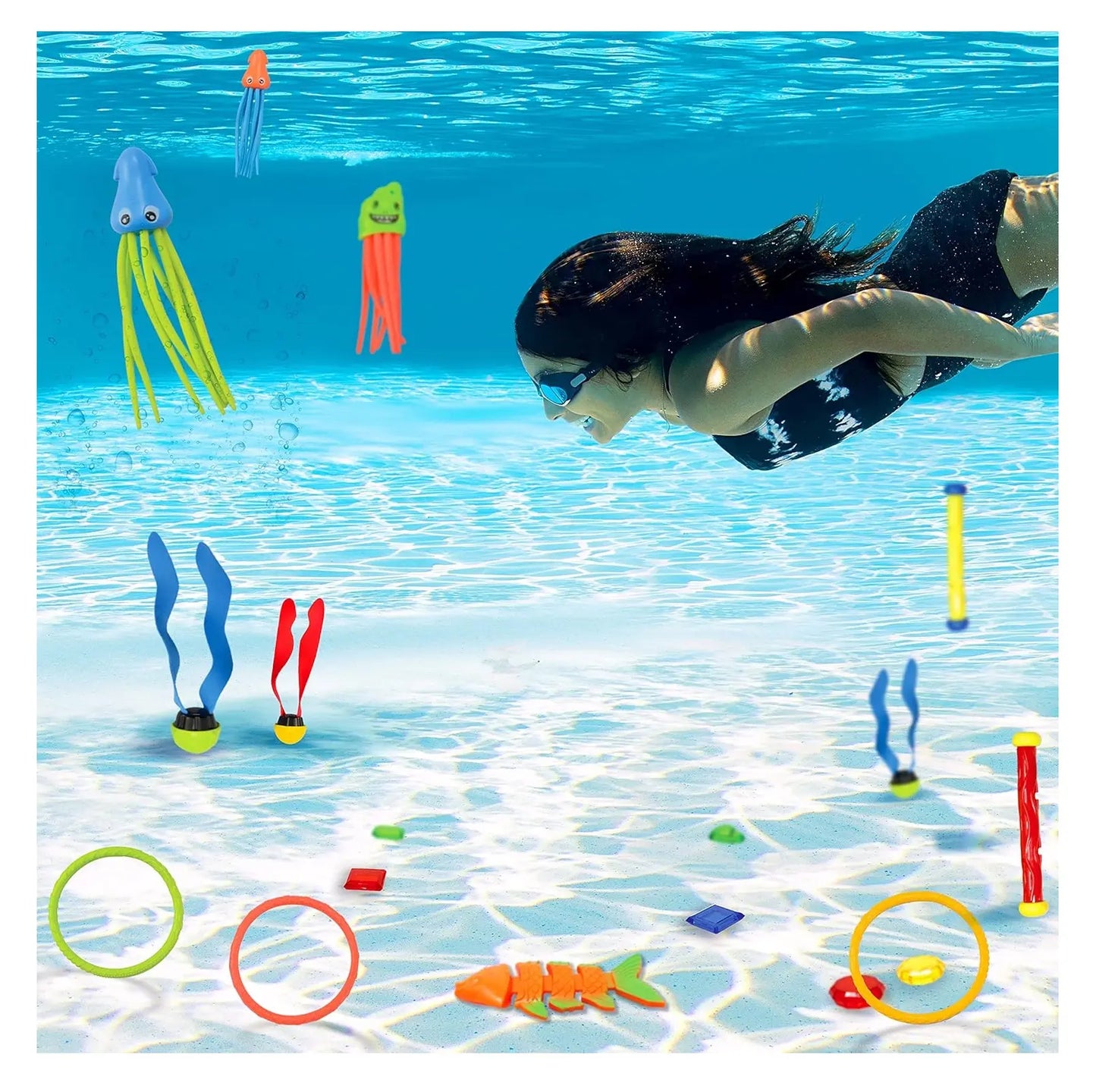 Juego De Buceo Deluxe Para Piscina Mix Diferentes Modelos