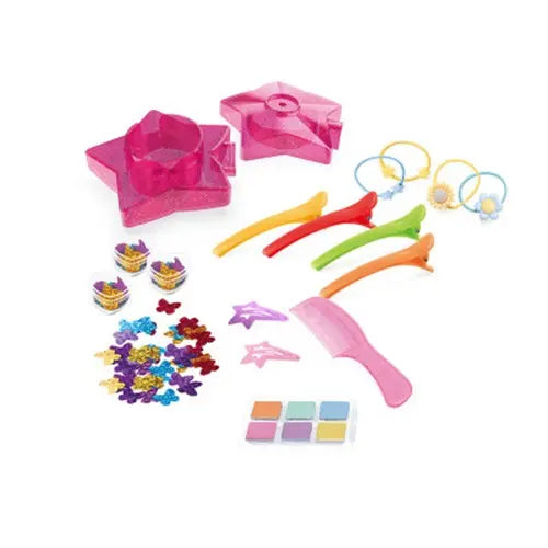Set Juguete Belleza Con Pintura Para El Pelo Y Accesorios