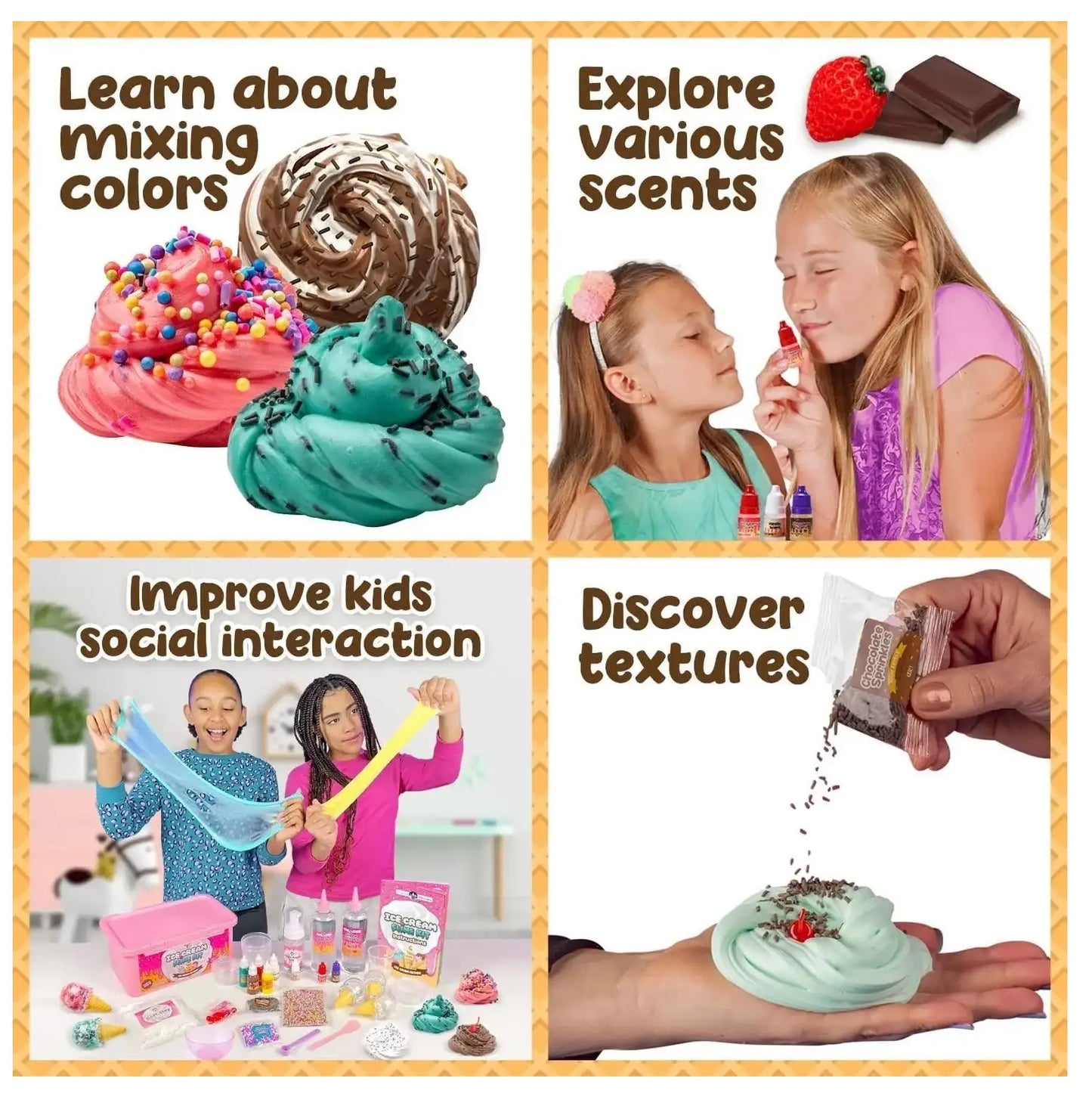 Kit Para Hacer Slime Helado Incluye Todos Los Accesorios