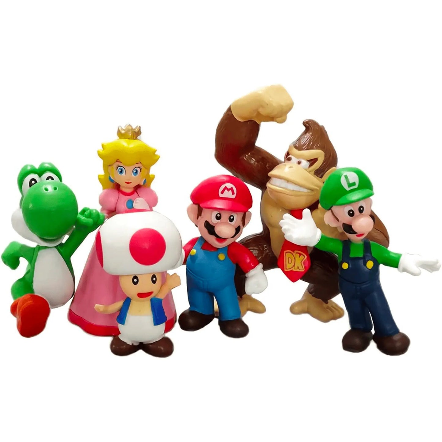 Set De 6 Figuras Super Mario Bros 4-7 Cm