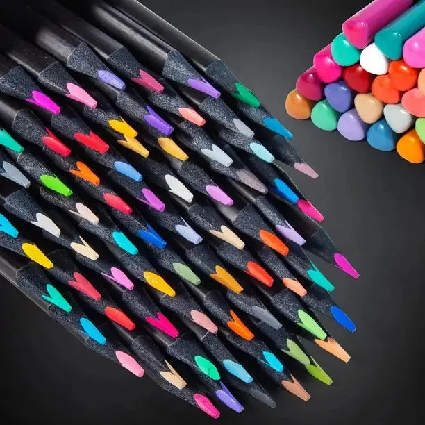 Lápices Soft Profesionales Set 50 Colores + Croquera Negra