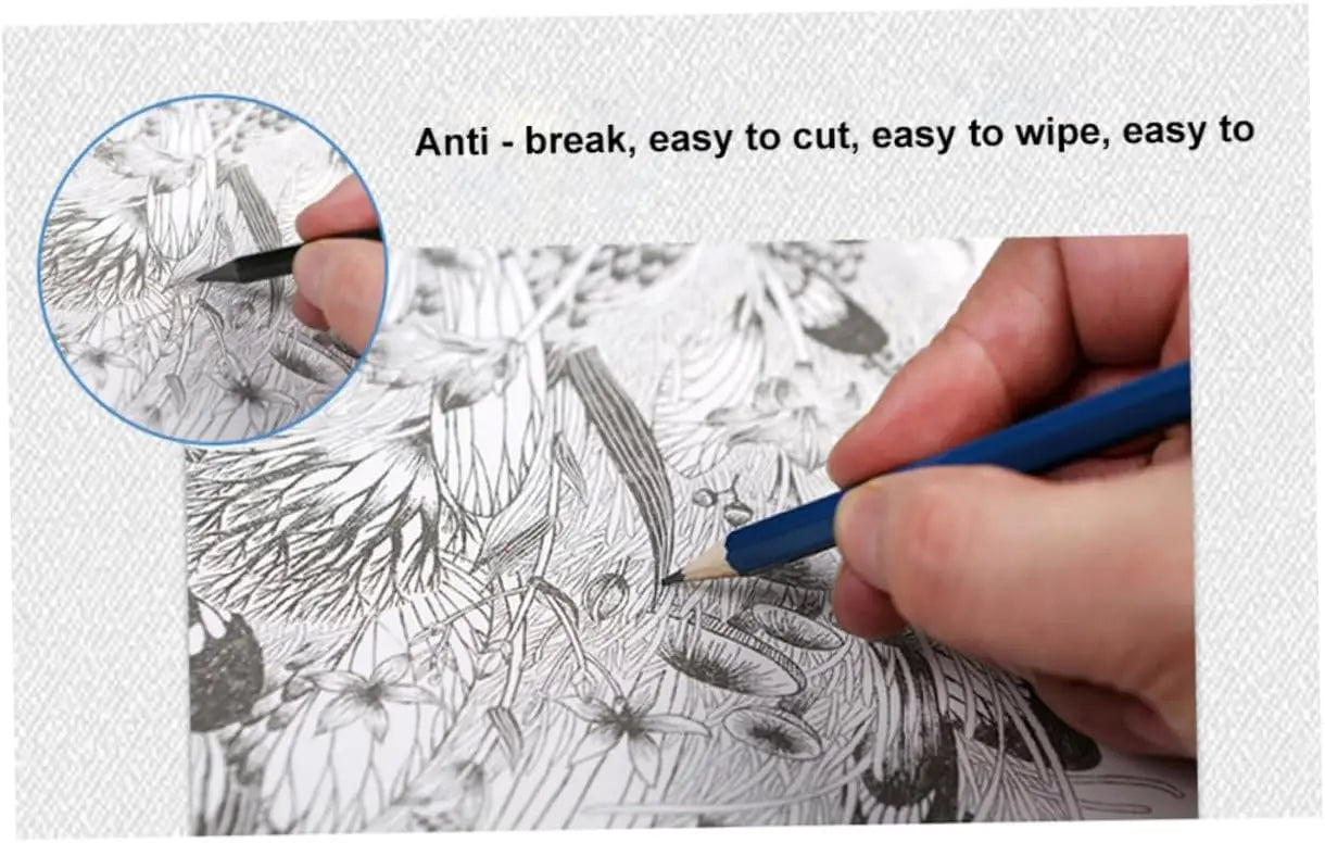 Kit De Dibujo Profesional 32 Piezas Estuche Set Lápices