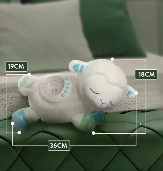 Peluche Oveja Proyector Música Y Luces Espanta Cuco Bebe