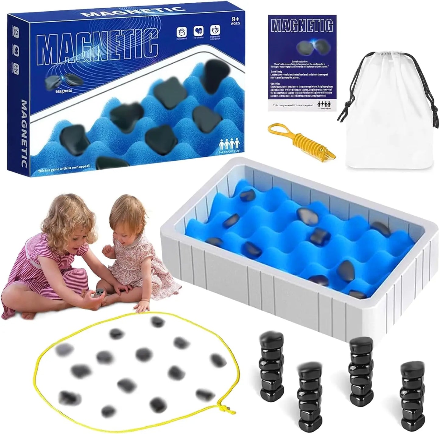 Juego De Mesa Ingenio Piedras Magnéticas Iman Juguete Steam