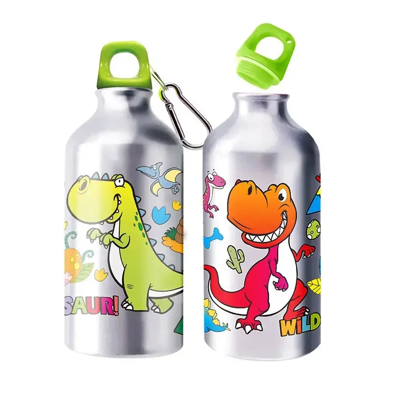 Botella De Agua Dinosaurio Manualidad Decorar Regalo Niño