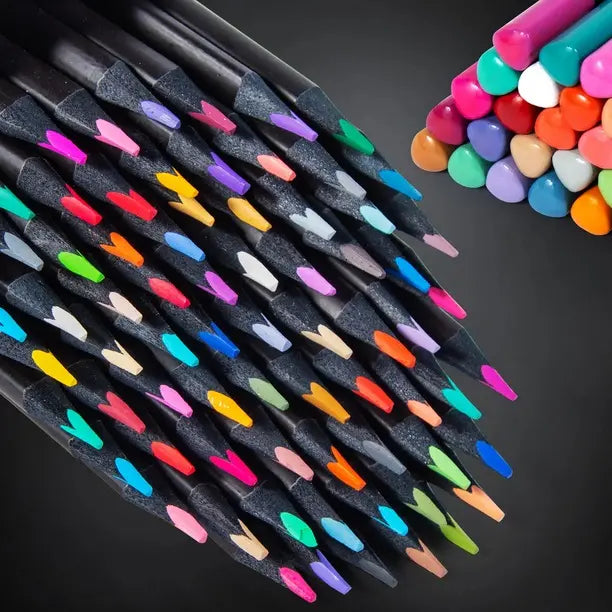 Lápices Soft Profesionales Set 24 Colores Black Edition