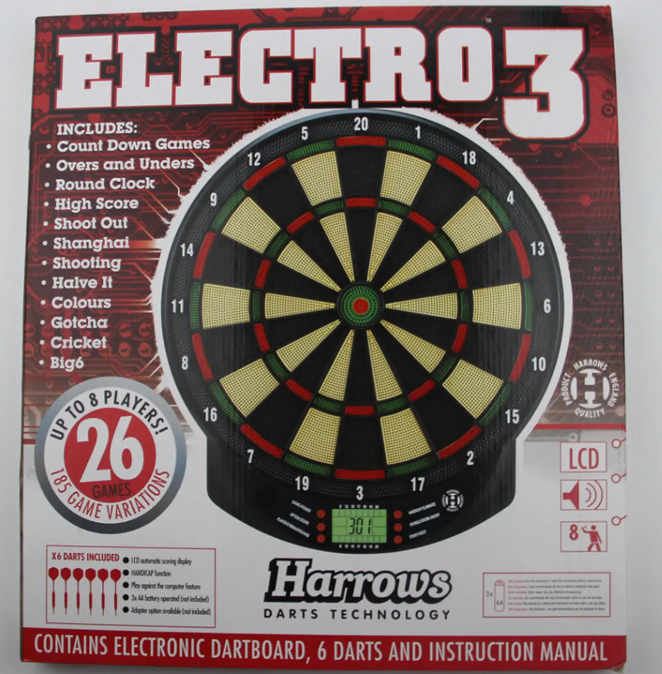Tablero De Dardos Tiro Al Blanco Electrónico Digital