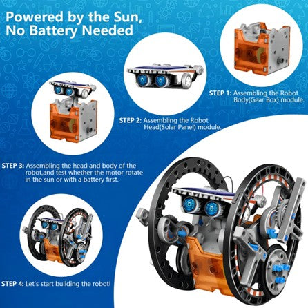 Kit educativo infantil Solar Robot 13x1 Robotics