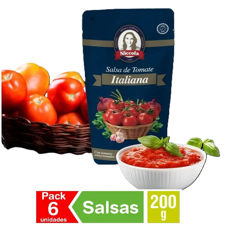 Pack 3 Espirales Niccola De 400g + 6 Salsa Italiana 200g