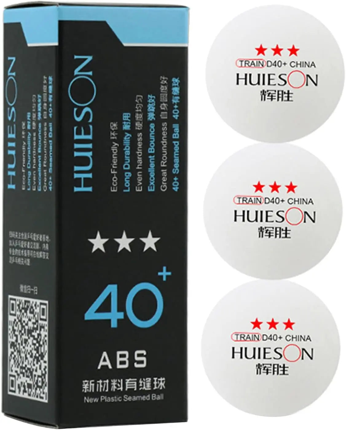 Pack 6 Pelotas Ping Pong 3 Estrellas Hueison 40mm
